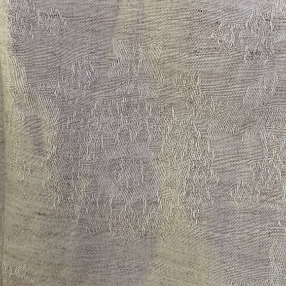 NWT Anthropologie Flat White Linen Asymmetrical Mini Dress Beige Back Cut Out 1X - Picture 4 of 8